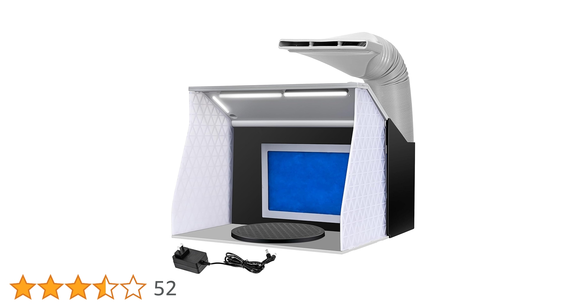 AH-310 塗装ブース　2基強力ファン Amazon | Ausuc 塗装ブース スプレーブース 2基強力ファン 4本のLED